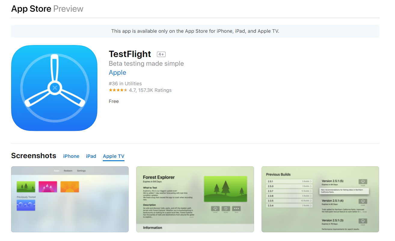 Installing Apple App Via TestFlight - Center