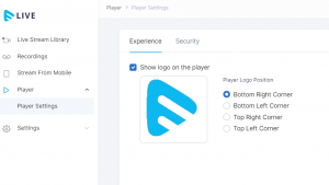 How to Show Logo on the Player – Muvi Live