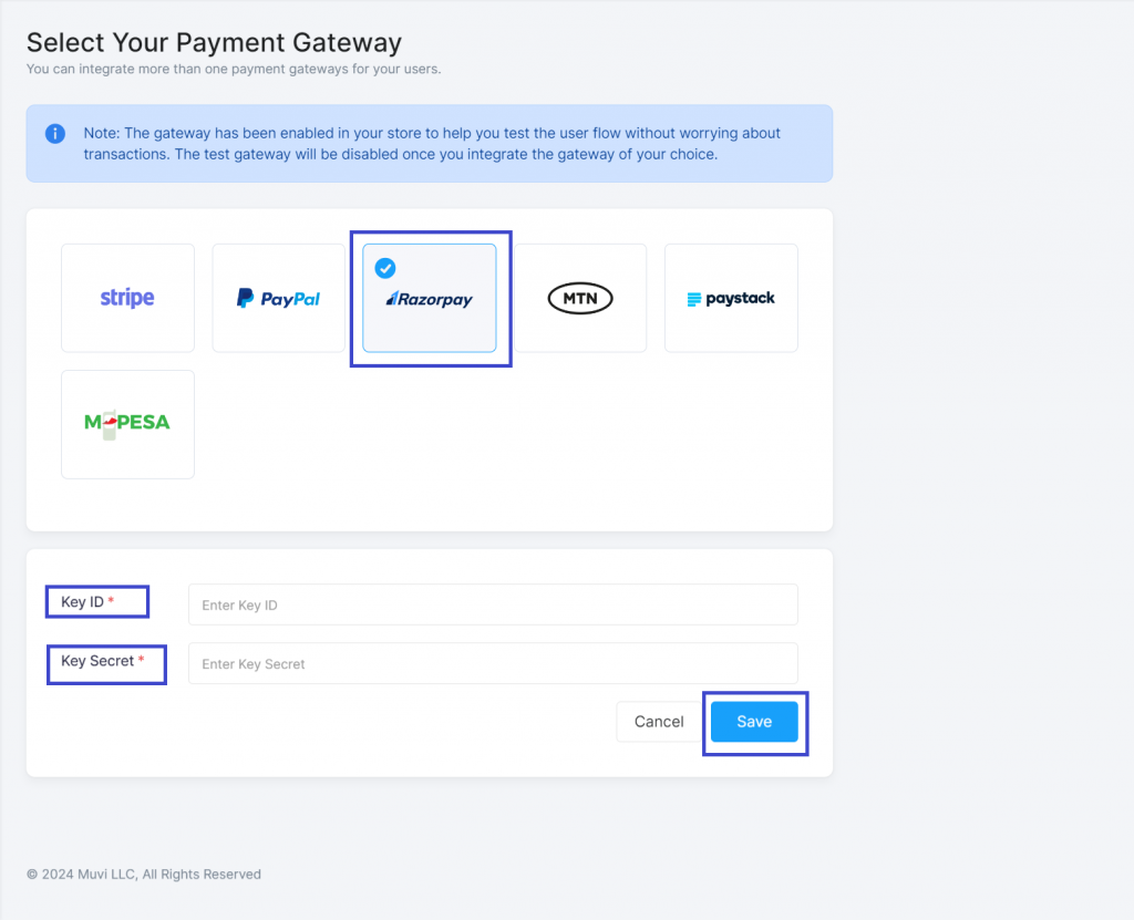 How to Add Razorpay Payment Gateway - Help Center